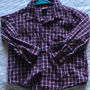 Boys button up long sleeve shirt